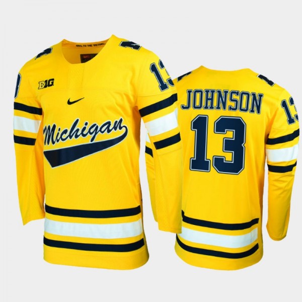 Kent Johnson College Hockey Michigan Wolverines Je...