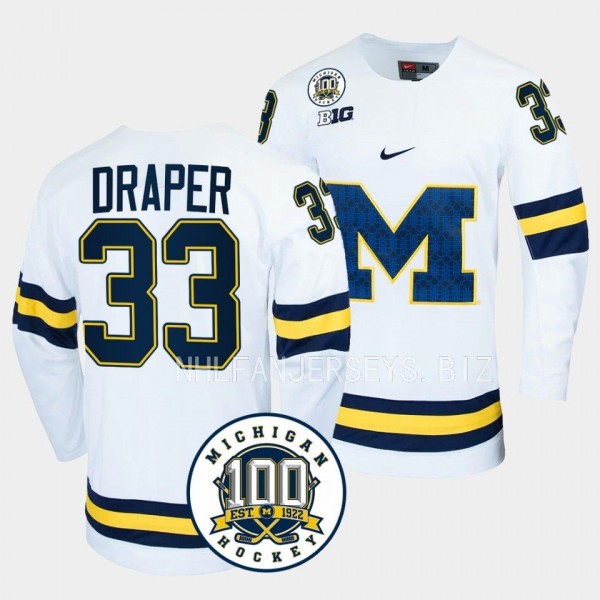 Michigan Wolverines Kienan Draper 100th Anniversar...