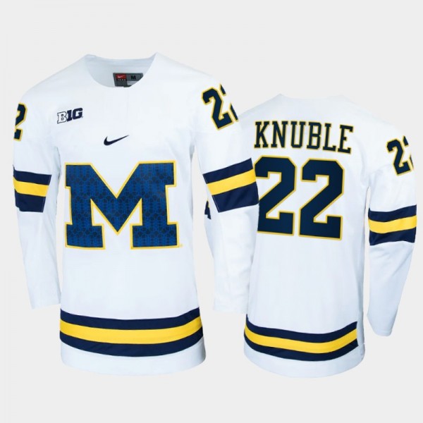 Mike Knuble College Hockey Michigan Wolverines Jersey Alumni White