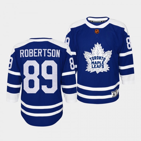 Youth Nick Robertson Maple Leafs Blue Special Edition 2.0 Jersey