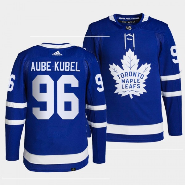 Toronto Maple Leafs 2022 Primegreen Authentic Nicolas Aube-Kubel #96 Blue Jersey Home