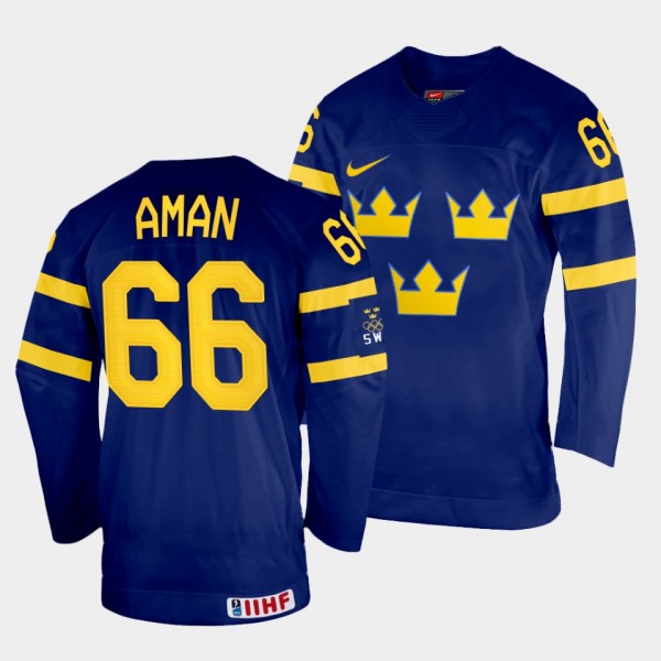 Sweden 2022 IIHF World Championship Nils Aman #66 ...