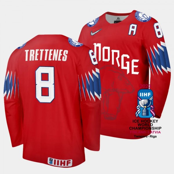 Norway #8 Mathias Trettenes 2023 IIHF World Champi...