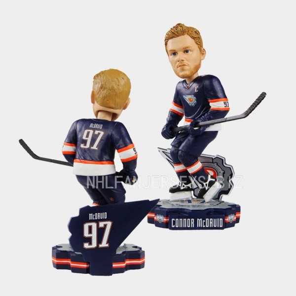 Connor McDavid Edmonton Oilers Reverse Retro Jersey Bobblehead Navy Collectibles Memorabilia