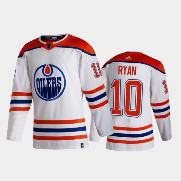 Derek Ryan 2021 Reverse Retro Edmonton Oilers Whit...
