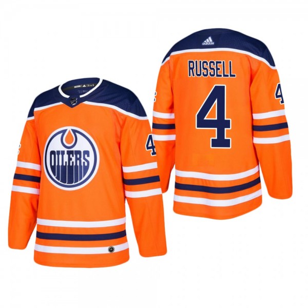 Kris Russell Edmonton Oilers Home Player Authentic...