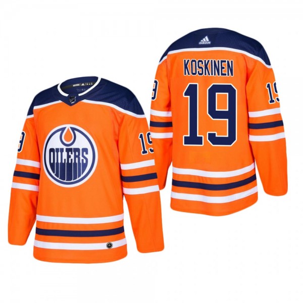 Mikko Koskinen Edmonton Oilers Home Player Authent...