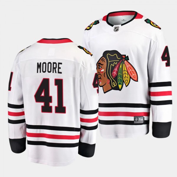 Chicago Blackhawks Oliver Moore 2023 NHL Draft Whi...