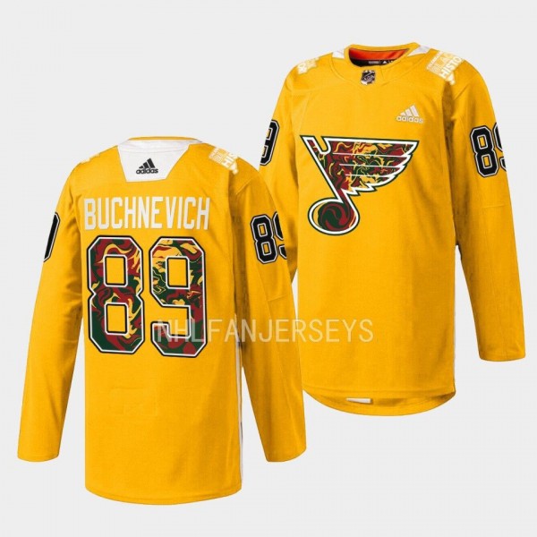 Black History Night Pavel Buchnevich St. Louis Blu...