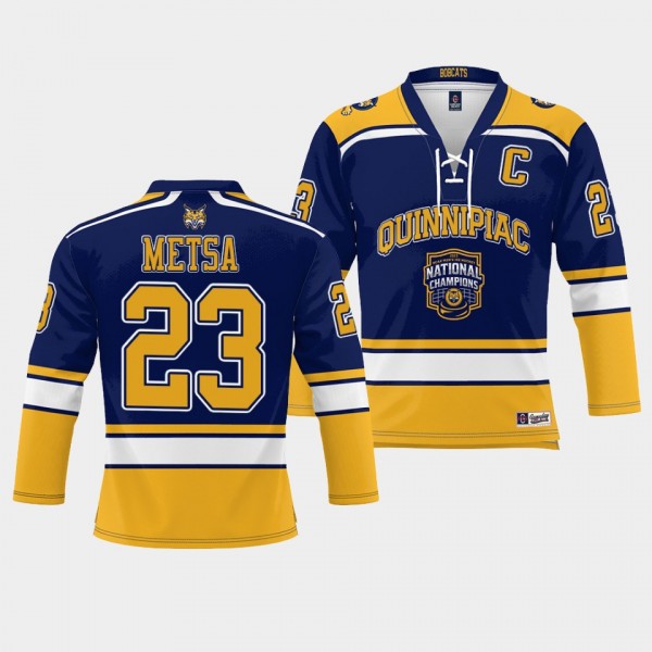 Quinnipiac Bobcats Zach Metsa 2023 NCAA Ice Hockey...