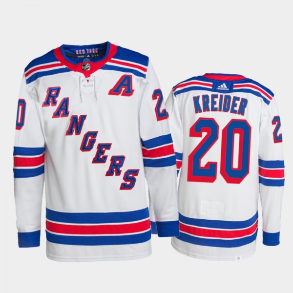New York Rangers Away Chris Kreider Primegreen Authentic Pro Jersey 2021-22
