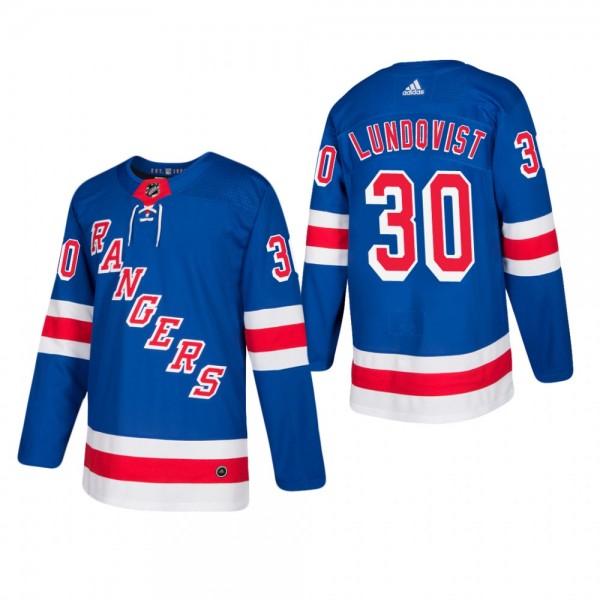 Henrik Lundqvist New York Rangers Home Player Authentic Jersey Blue