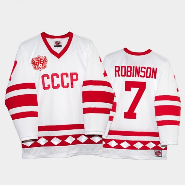 Russia Hockey Mat Robinson Classic CCCP 75th Anniv...