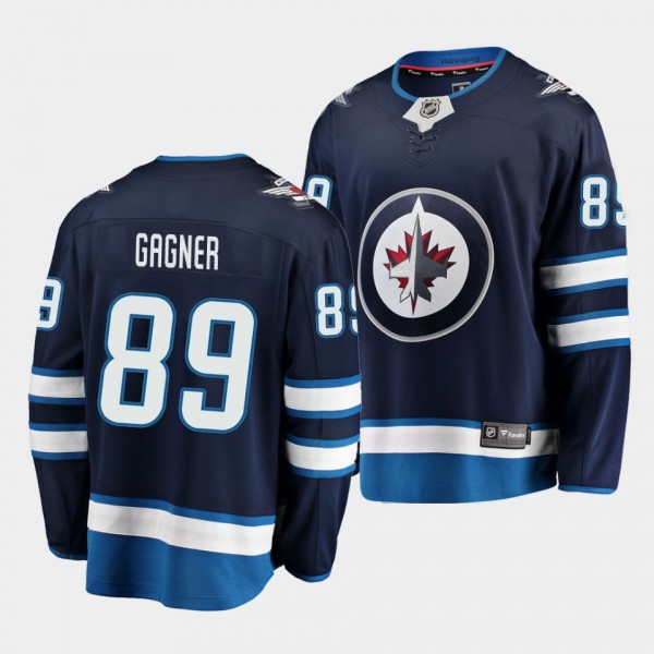 Sam Gagner Winnipeg Jets Home Navy Breakaway Playe...