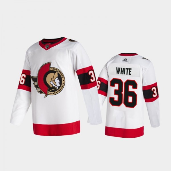 Colin White Away Ottawa Senators White 2020-21 Aut...