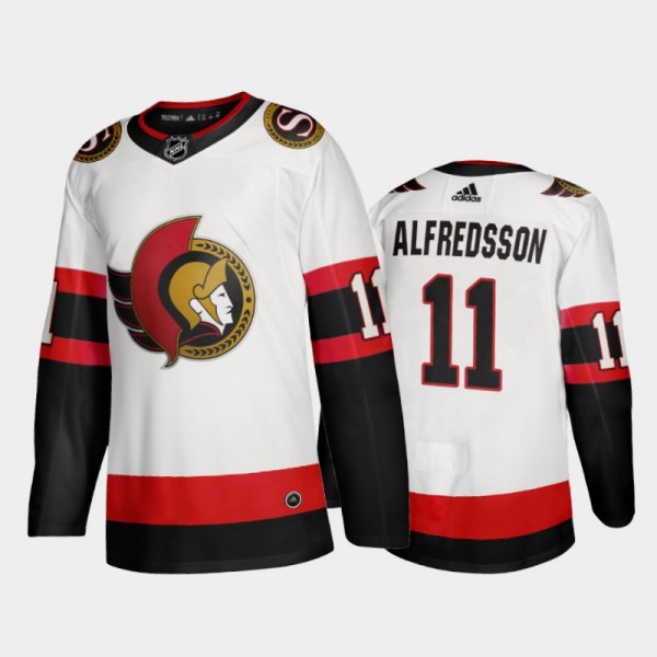 Daniel Alfredsson Away Ottawa Senators Jersey 2020-21 2D Head White