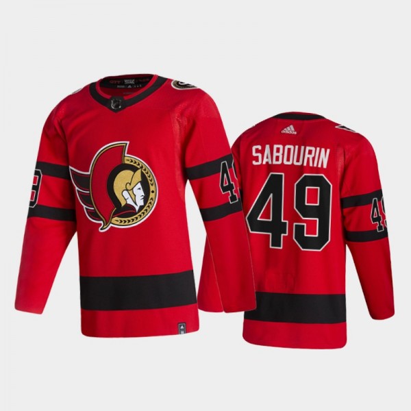 Scott Sabourin Ottawa Senators 2021 Reverse Retro ...