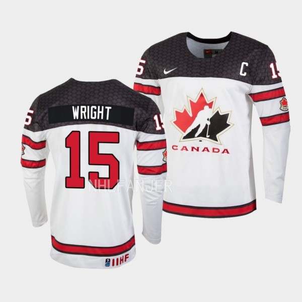 Canada 2023 IIHF World Junior Championship Shane Wright #15 White Jersey