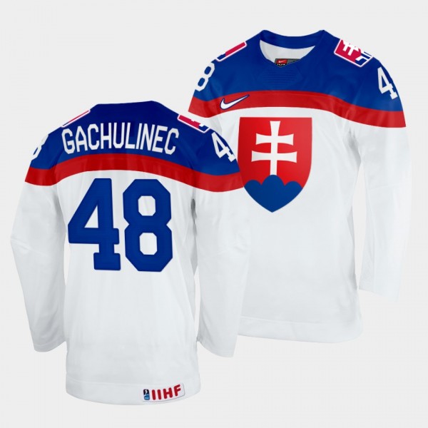 Slovakia Hockey #48 Daniel Gachulinec 2022 IIHF Wo...