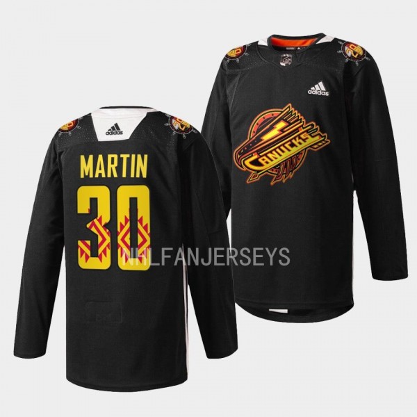 Spencer Martin #30 Vancouver Canucks 2023 First Na...