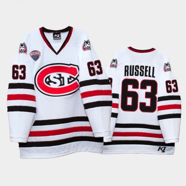 St. Cloud State Huskies Patrick Russell Home White...