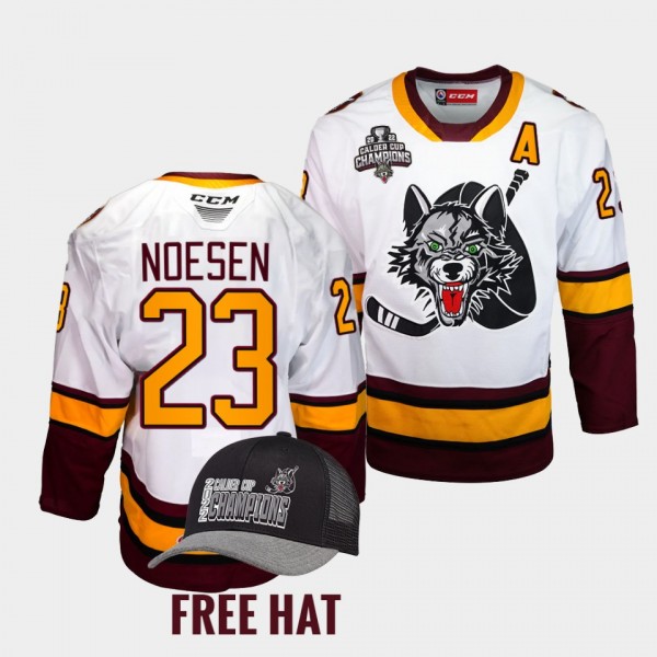 Stefan Noesen Chicago Wolves 2022 Calder Cup Champ...