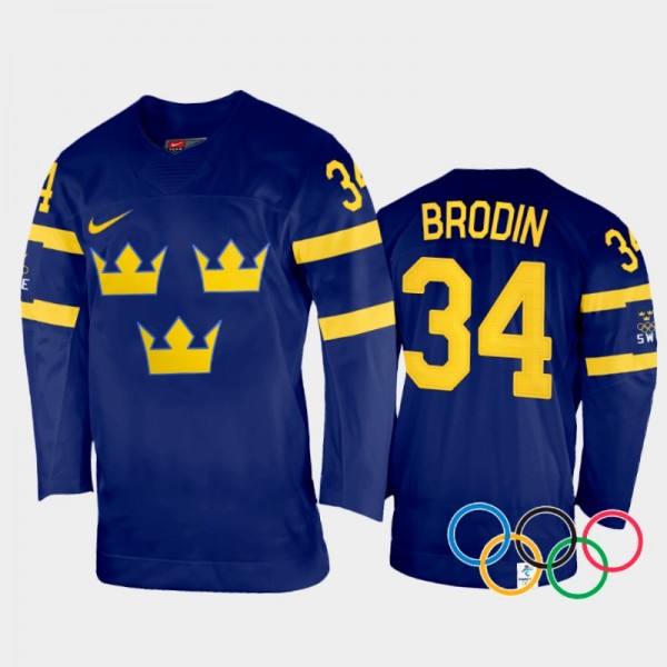 Sweden Hockey 2022 Winter Olympics Daniel Brodin N...