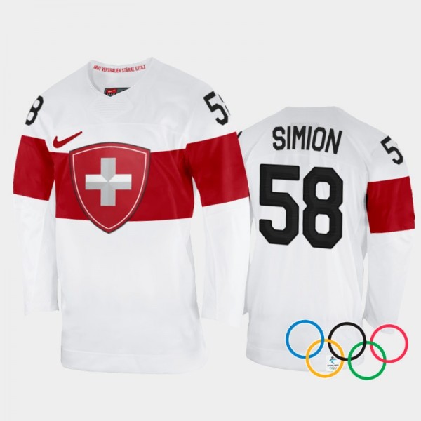 Switzerland Hockey 2022 Winter Olympics Dario Simi...