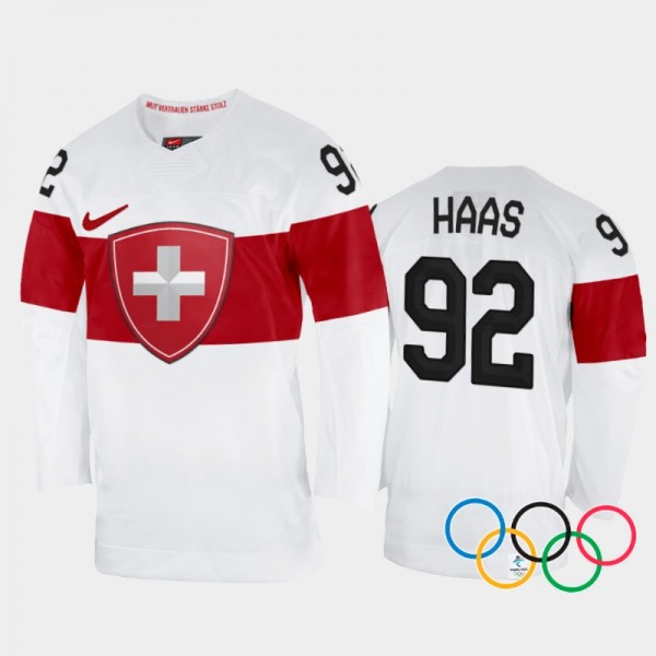 Switzerland Hockey 2022 Winter Olympics Gaetan Haa...