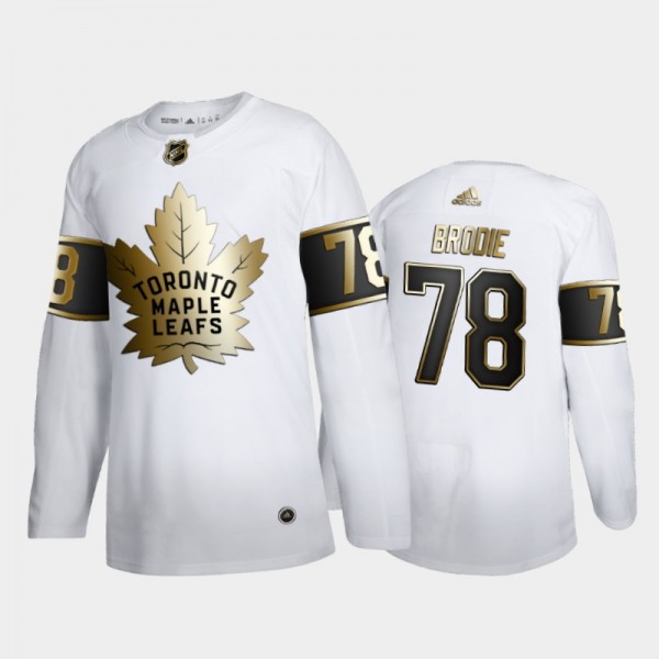 T. J. Brodie White Golden Edition Toronto Maple Le...