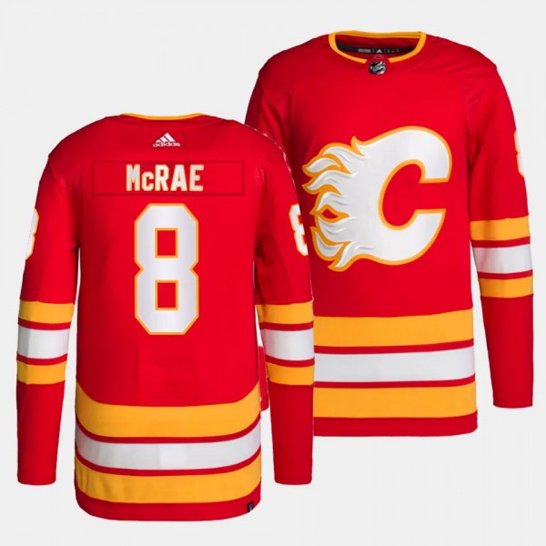 Tate McRae Calgary Flames Authentic Home Red #8 Pr...