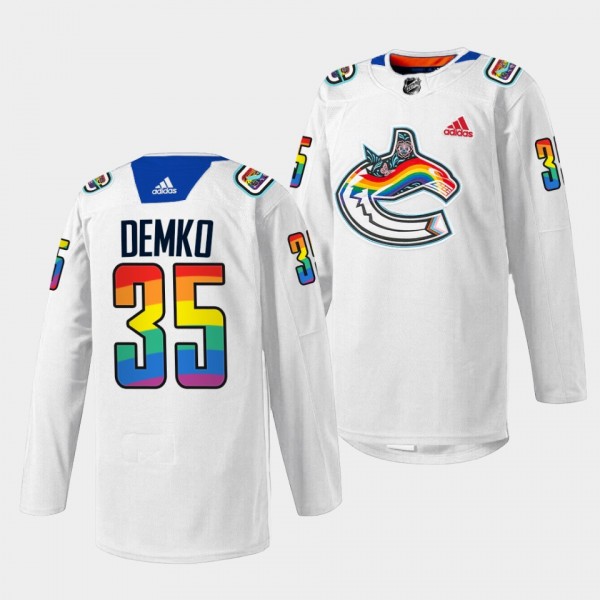 2023 Pride Night Thatcher Demko Vancouver Canucks ...