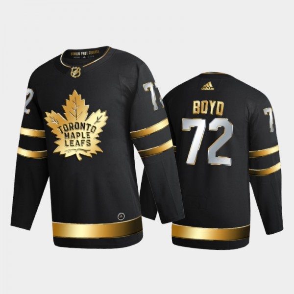 2020-21 Travis Boyd Authentic Golden Limited Edition Toronto Maple Leafs Jersey - Black