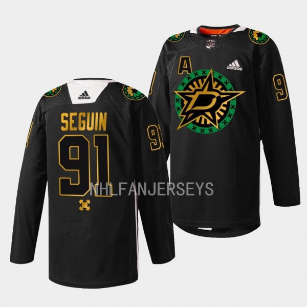 Black History Night Tyler Seguin Dallas Stars Blac...