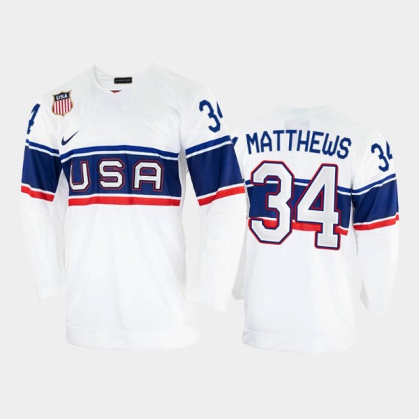 USA Hockey Auston Matthews 2022 Beijing Winter Oly...