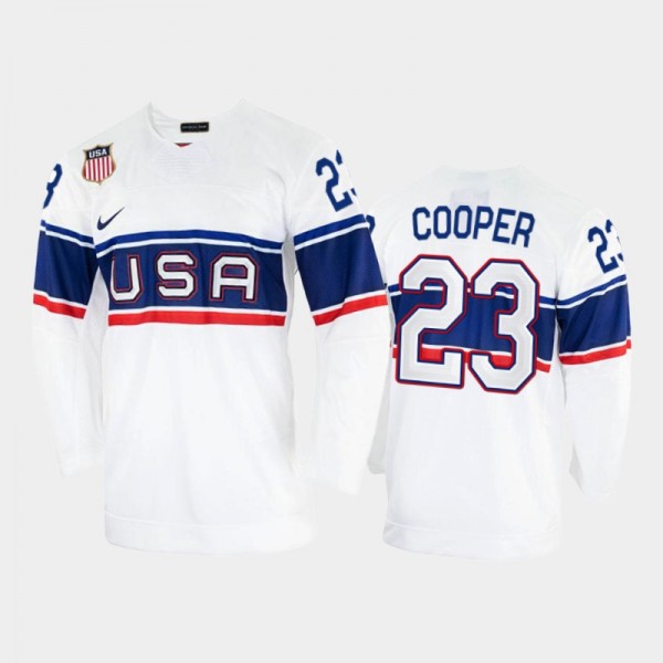 USA Hockey 2022 Winter Olympics Brian Cooper White...
