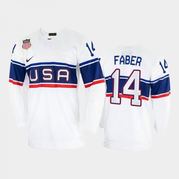 USA Hockey 2022 Winter Olympics Brock Faber White ...