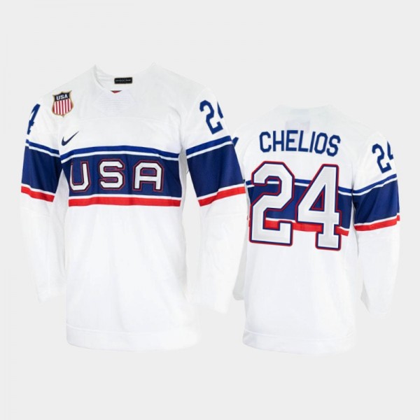 USA Hockey Chris Chelios 2002 Winter Olympic Jerse...