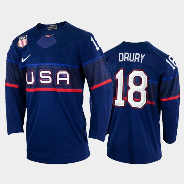 USA Hockey Chris Drury 2002 Winter Olympic Jersey ...