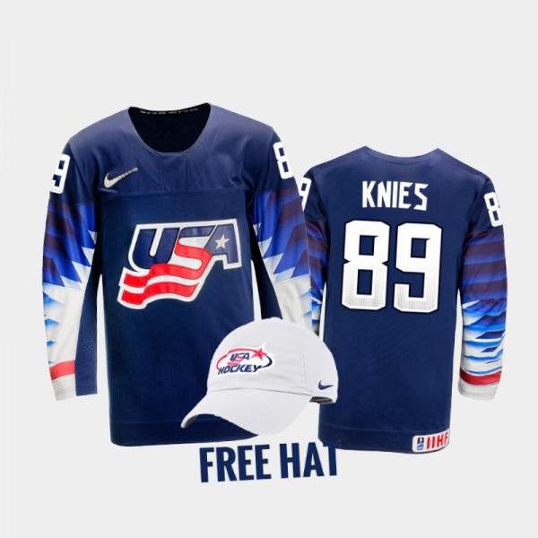 USA Hockey Matthew Knies 2022 IIHF World Junior Ch...