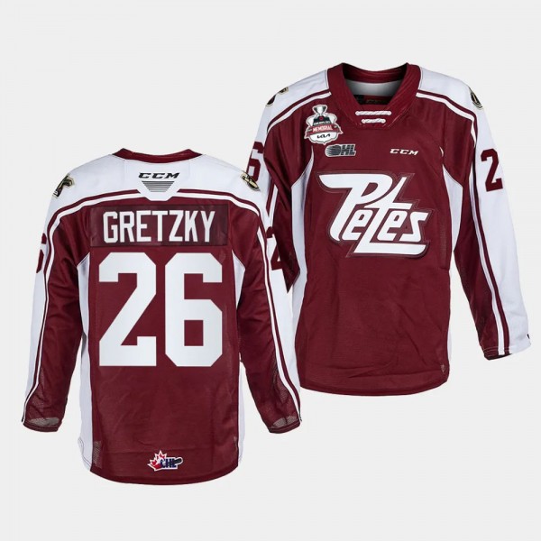 Peterborough Petes #26 Wayne Gretzky 2023 OHL Cham...