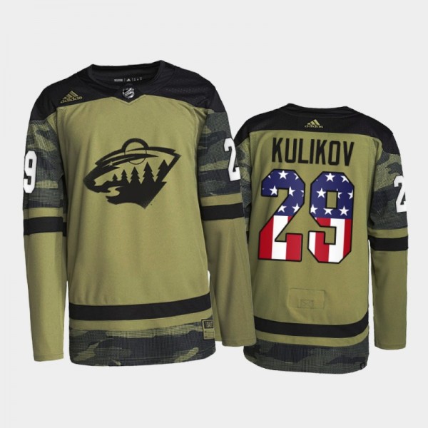 Wild Military Appreciation Night Dmitry Kulikov Je...