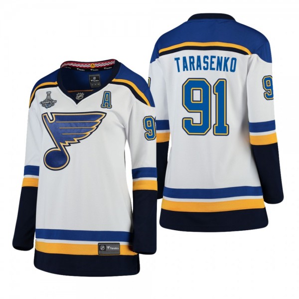Vladimir Tarasenko 2019 Stanley Cup Champions Blue...