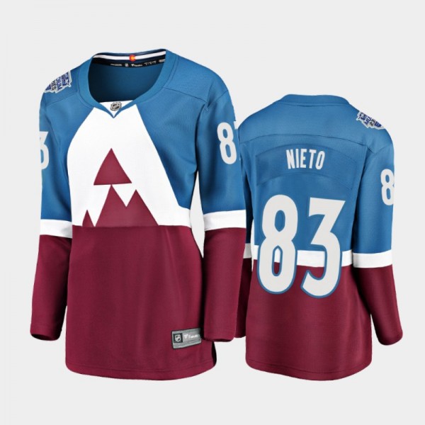 Avalanche Matt Nieto 2020 Stadium Series Blue Burg...