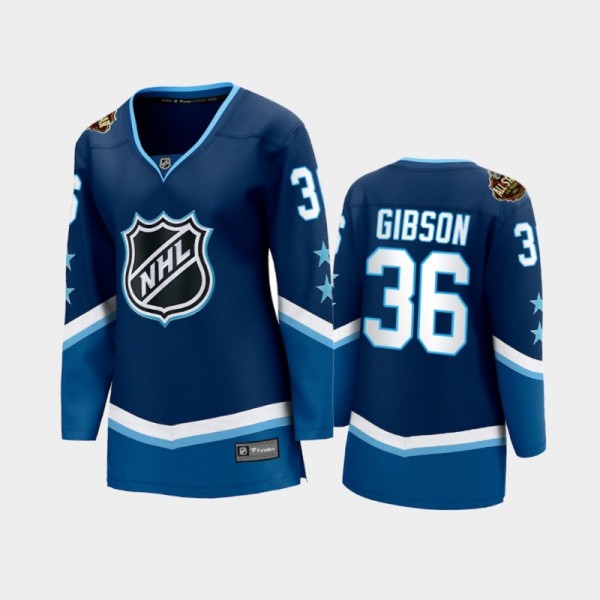 John Gibson Ducks Blue Jersey Women