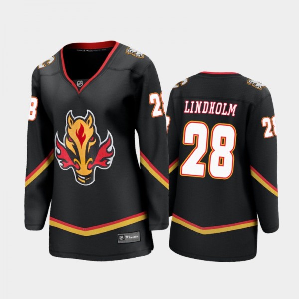 2021 Special Edition Elias Lindholm Flames Women Jersey