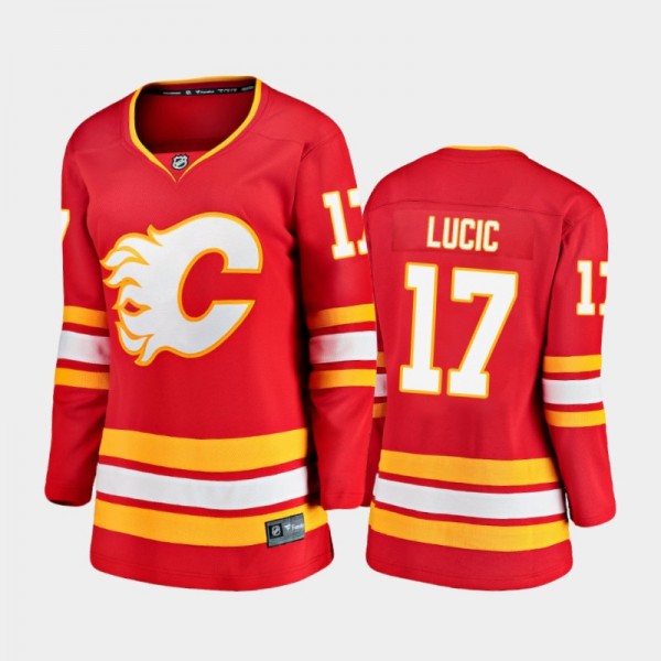 Home Milan Lucic Flames Premier Breakaway Women's ...