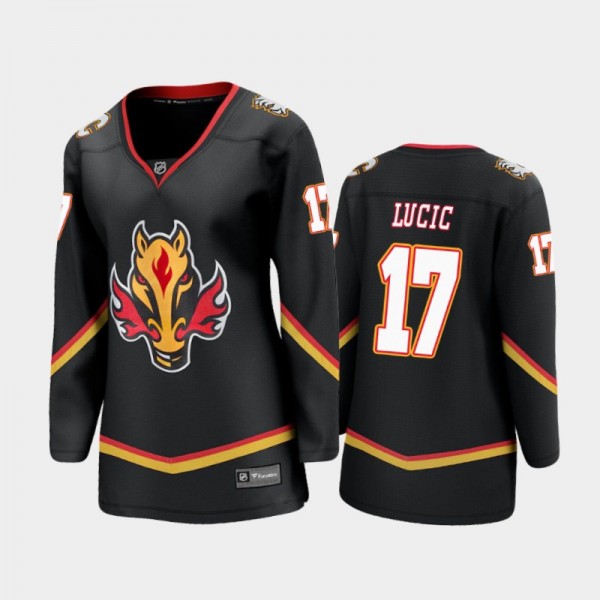 2021 Special Edition Milan Lucic Flames Women Jers...