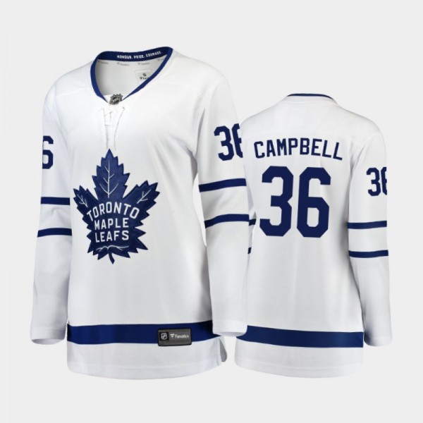 Away Jack Campbell Maple Leafs Women 2021 Jersey W...