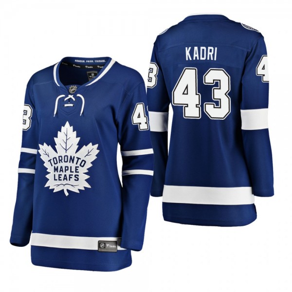 Maple Leafs Nazem Kadri Home Blue Women's Breakawa...